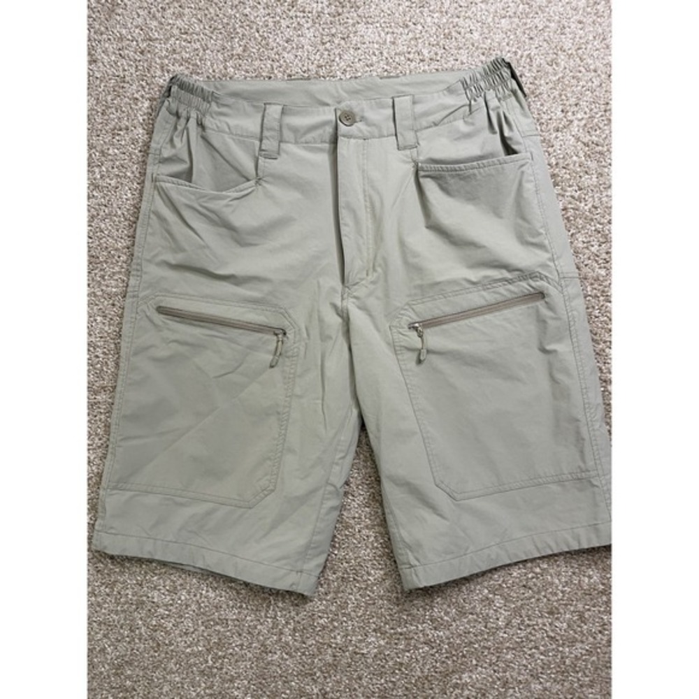 Free‎ Soldier Tactical Cargo Shorts NylonBlend Stretch Zip Pocket SZ 34 Khaki